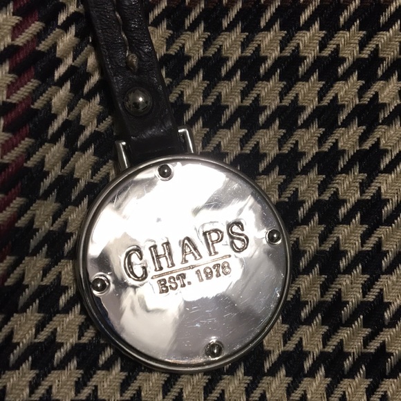 NEVER USED Chaps Classic Chic Plaid Bag Checkered - Picture 12 of 15